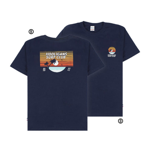 HOOLIGANS T-Shirt Surf Club Navy