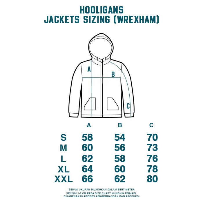 HOOLIGANS Jacket Wrexham Tape Brand Dark Gray