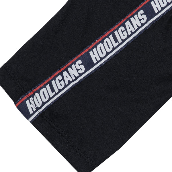 HOOLIGANS T-Shirt Tape Brand Black