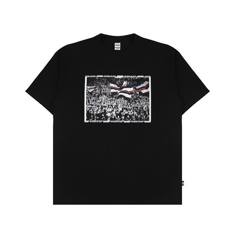 HOOLIGANS T-Shirt Tricolore Flag Black