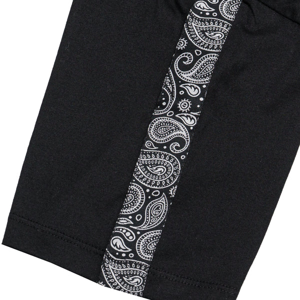 HOOLIGANS T-Shirt Tape Paisley Black