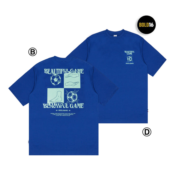 HOOLIGANS T-shirt Bold16 TBG Panel Oversize Blue