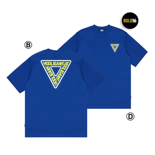 HOOLIGANS T-shirt Bold16 Triple Oversize Blue