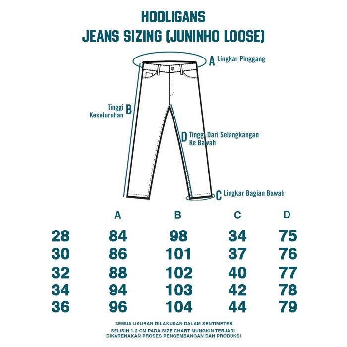 Hooligans Long Jeans Juninho Loose Black