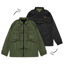 Hooligans Jacket Reversible Owen Army - Black