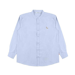 Hooligans Kemeja Koko LS - Mane PJ Blue