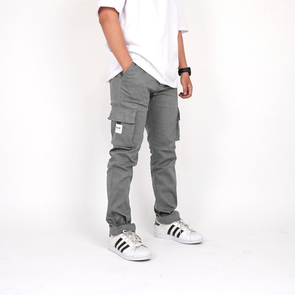 HOOLIGANS Long Cargo Careca - Light Gray