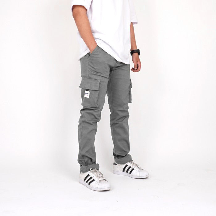HOOLIGANS Long Cargo Careca - Light Gray