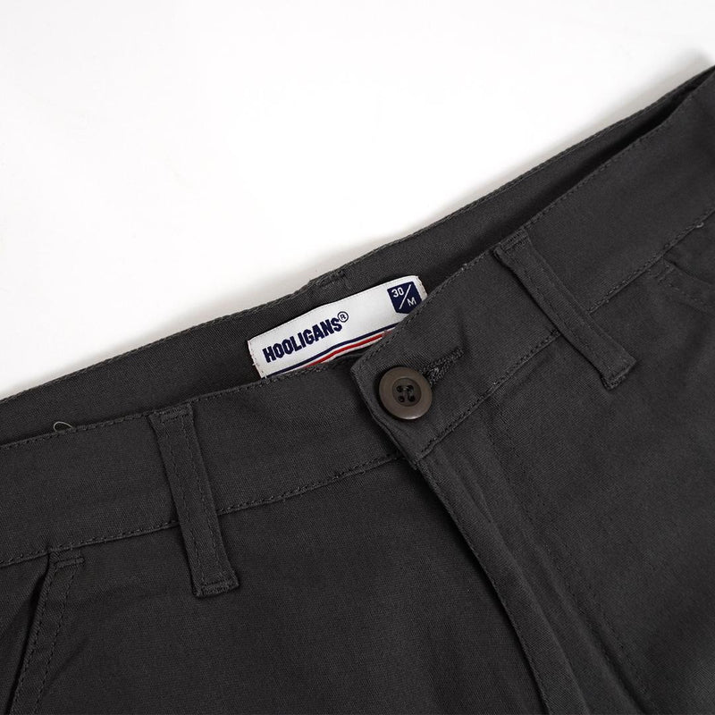 HOOLIGANS Long Cargo Careca - Dark Gray