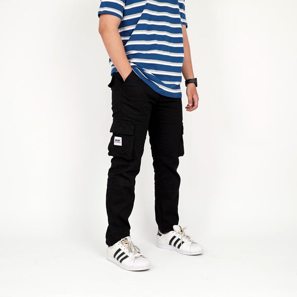 HOOLIGANS Long Cargo Careca - Black