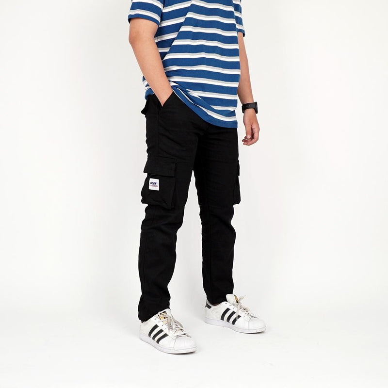 HOOLIGANS Long Cargo Careca - Black