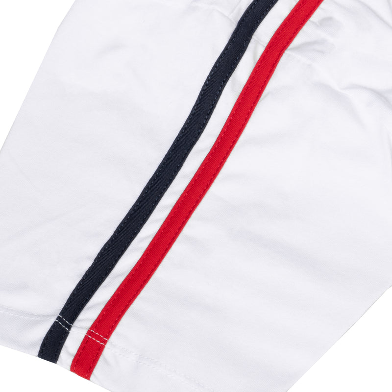Hooligans T-Shirt Linea Tricolore White