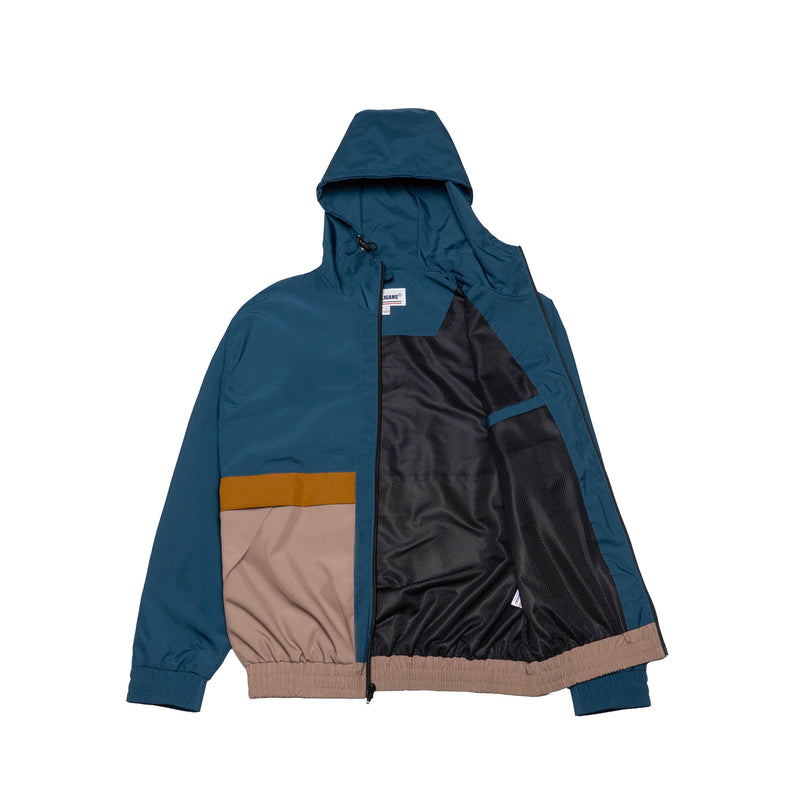 HOOLIGANS Jacket Wrexham Tape Brand Teal Brown