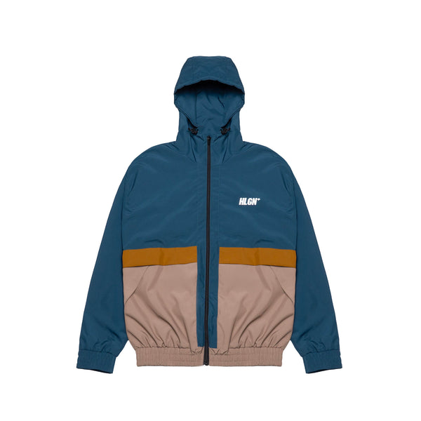 HOOLIGANS Jacket Wrexham Tape Brand Teal Brown