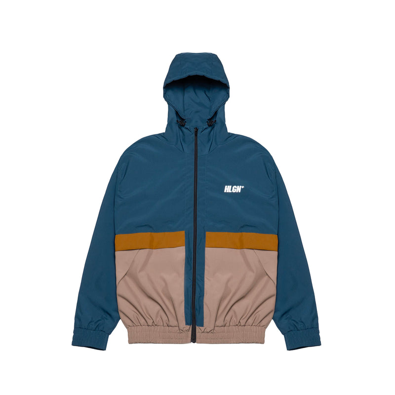 HOOLIGANS Jacket Wrexham Tape Brand Teal Brown