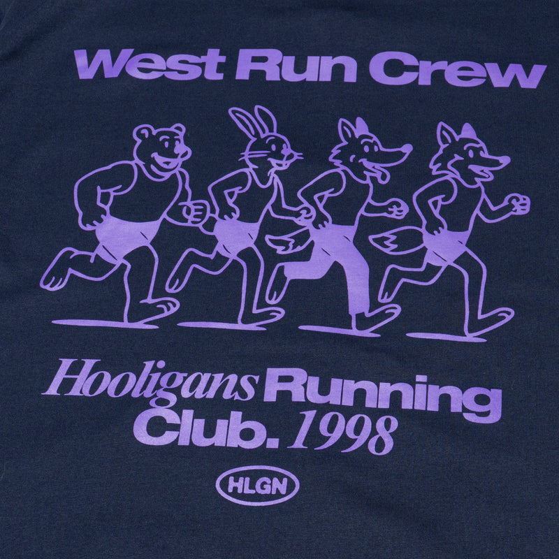 HOOLIGANS T-Shirt West Run Navy