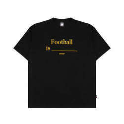 HOOLIGANS T-Shirt Football Is Black