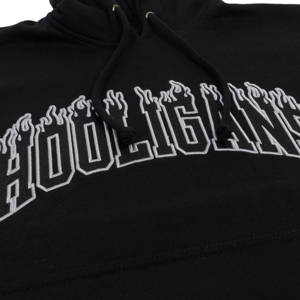 HOOLIGANS Hoodie Bold Flame - Black