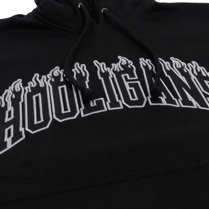 HOOLIGANS Hoodie Bold Flame - Black