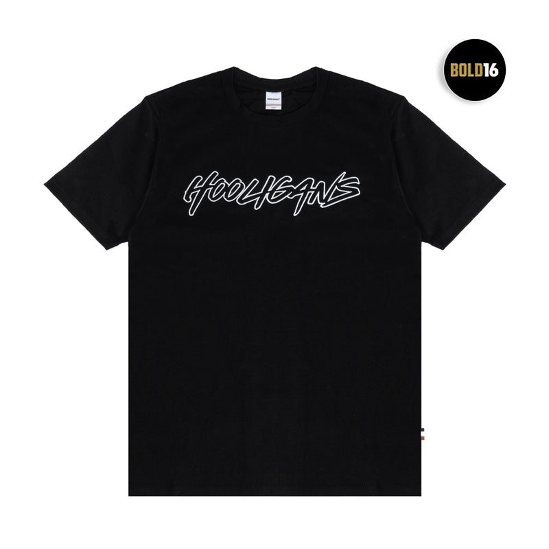 HOOLIGANS T-shirt Bold16 Brush Black