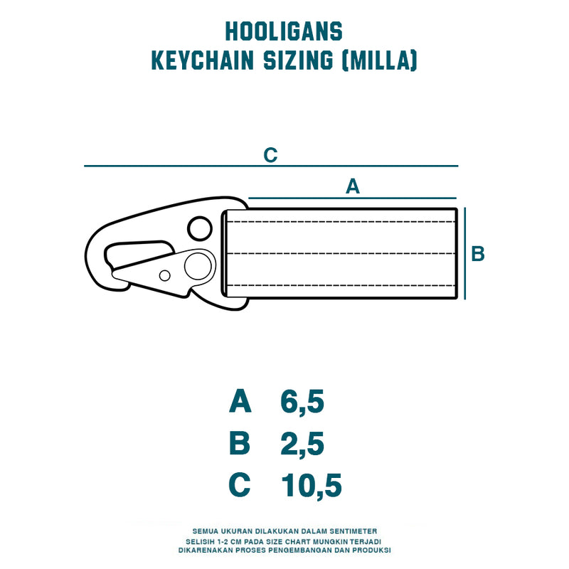 HOOLIGANS Key Chain Milla Black