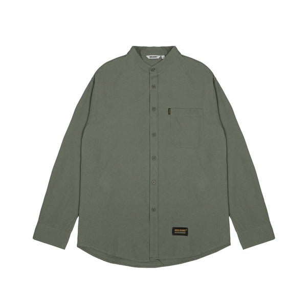 Hooligans Kemeja Koko LS - Mane Olive