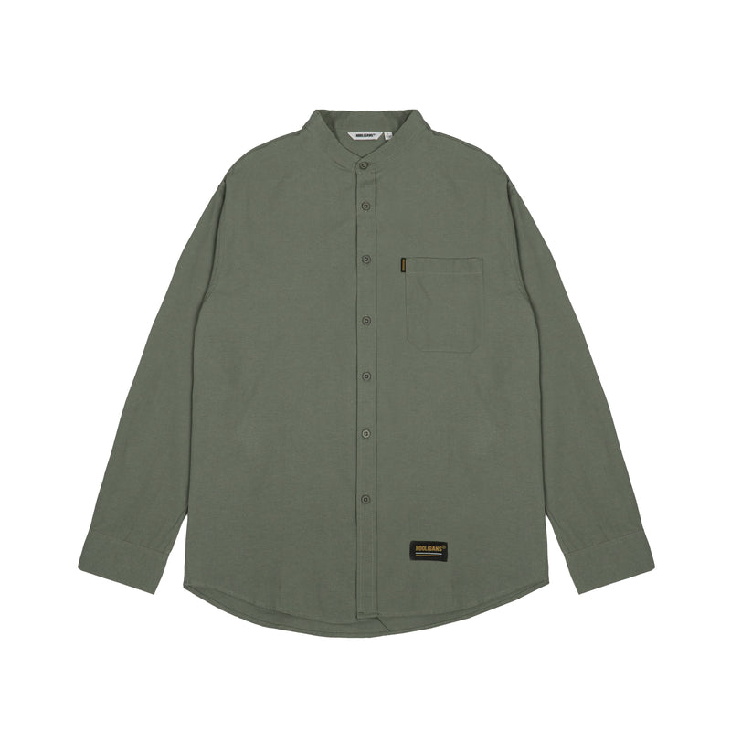 Hooligans Kemeja Koko LS - Mane Olive