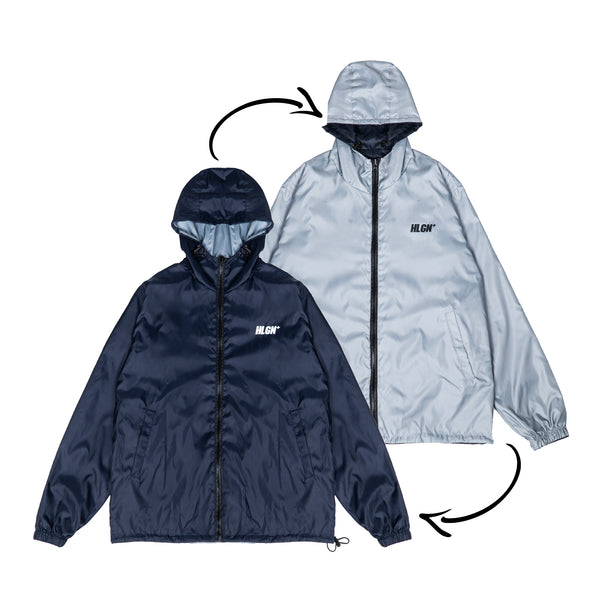 Hooligans Jacket Reversible Montero Navy - Light Gray
