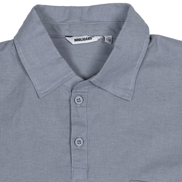 Hooligans Kemeja SS Boxy Oversized Figo - Gray