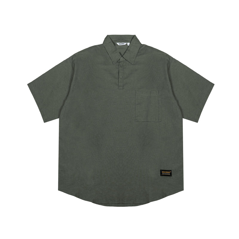 Hooligans Kemeja SS Boxy Oversized Figo - Army