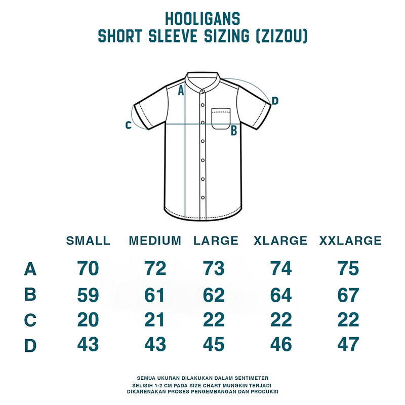 Hooligans Kemeja Koko SS Boxy Oversized Zizou - Soft Beige