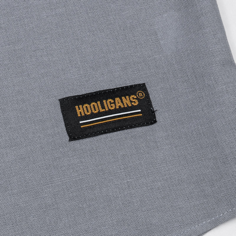 Hooligans Kemeja Koko SS Boxy Oversized Zizou - Gray