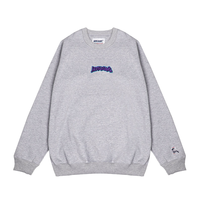 HOOLIGANS Sweater Crewneck Bold Graffiti - Misty