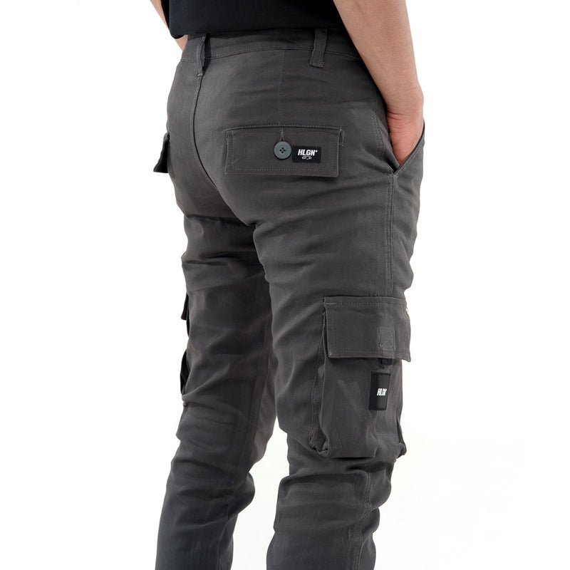 HOOLIGANS Long Cargo Careca - Dark Gray