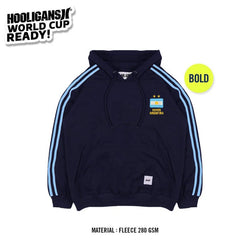 HOOLIGANS Hoodie Bold ARG Crest - Navy