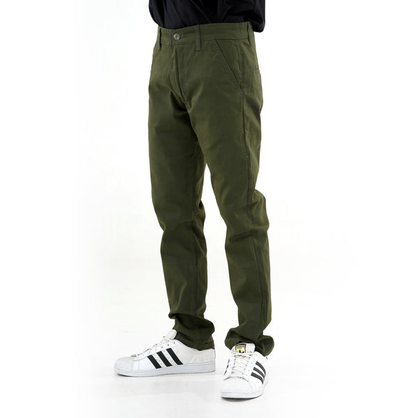 HOOLIGANS Long Chino Fabio - Army Green