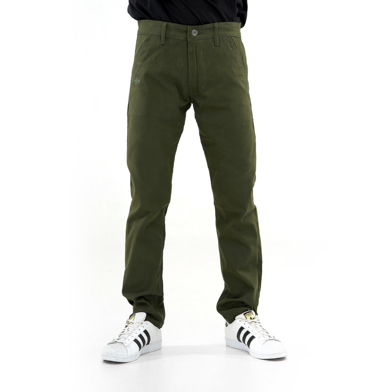 HOOLIGANS Long Chino Fabio - Army Green
