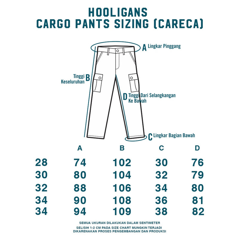 HOOLIGANS Long Cargo Careca - Khaki