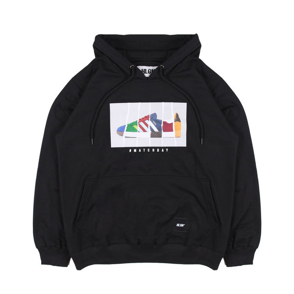 RIPPED MATCHDAY BLACK - HOODIE